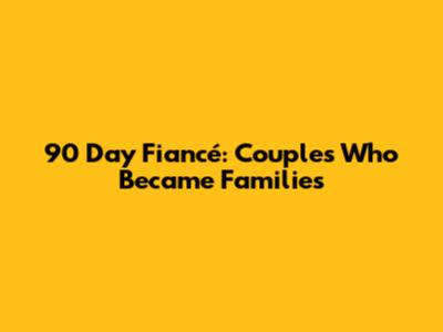 90 Day Fiancé: Couples Who Became Families