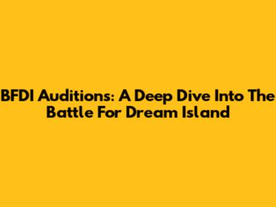 BFDI Auditions: A Deep Dive Into The Battle For Dream Island