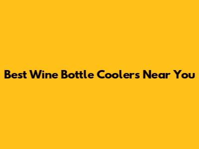Best Wine Bottle Coolers Near You