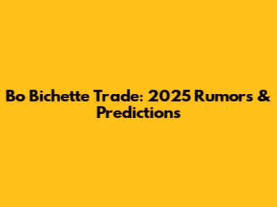 Bo Bichette Trade: 2025 Rumors & Predictions