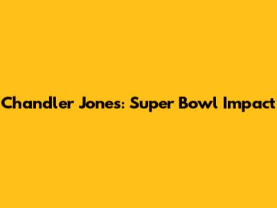 Chandler Jones: Super Bowl Impact