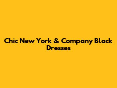 Chic New York & Company Black Dresses