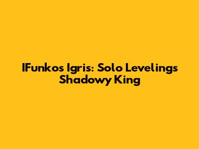 IFunko's Igris: Solo Leveling's Shadowy King