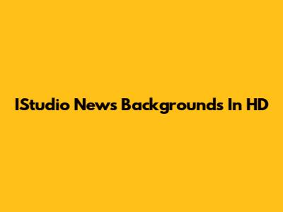 IStudio News Backgrounds In HD