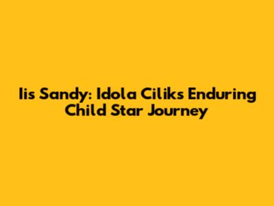 Iis Sandy: Idola Cilik's Enduring Child Star Journey