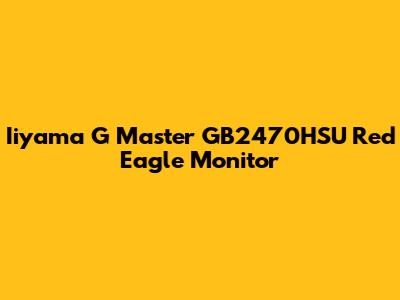 Iiyama G Master GB2470HSU Red Eagle Monitor