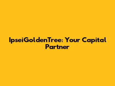 IpseiGoldenTree: Your Capital Partner