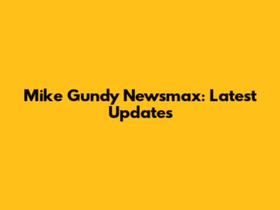 Mike Gundy Newsmax: Latest Updates