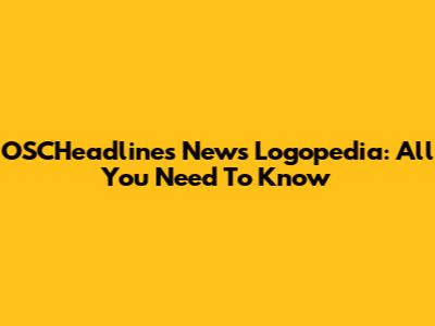 OSCHeadlines News Logopedia: All You Need To Know
