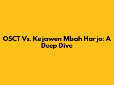 OSCT Vs. Kejawen Mbah Harjo: A Deep Dive