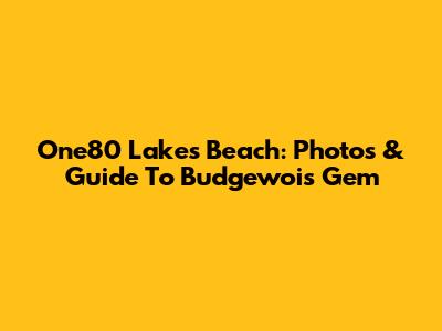 One80 Lakes Beach: Photos & Guide To Budgewoi's Gem
