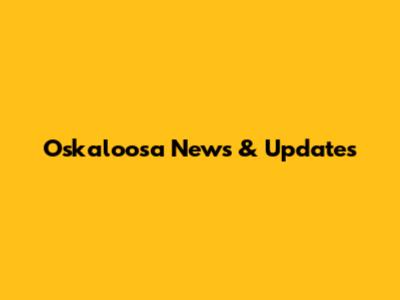 Oskaloosa News & Updates