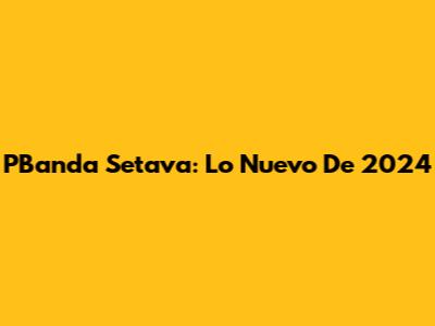 PBanda Setava: Lo Nuevo De 2024