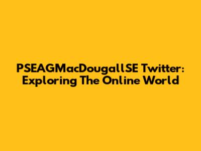 PSEAGMacDougallSE Twitter: Exploring The Online World