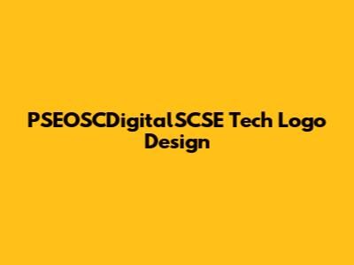 PSEOSCDigitalSCSE Tech Logo Design