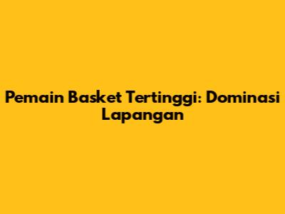Pemain Basket Tertinggi: Dominasi Lapangan