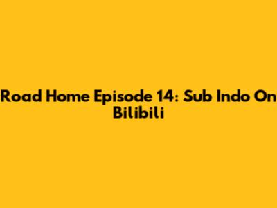 Road Home Episode 14: Sub Indo On Bilibili