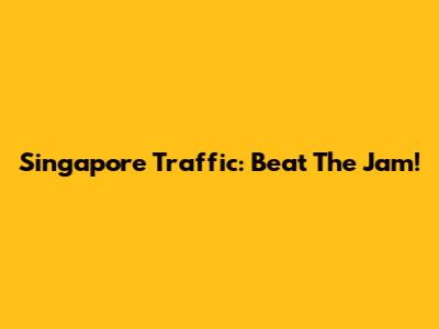 Singapore Traffic: Beat The Jam!