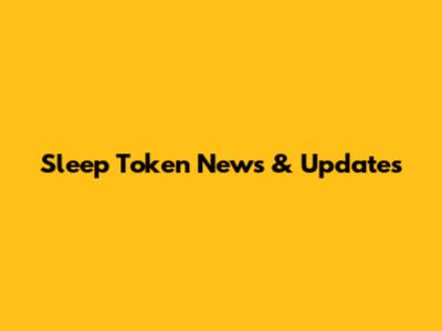 Sleep Token News & Updates
