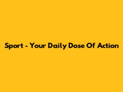 Sport - Your Daily Dose Of Action
