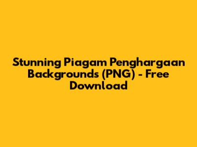 Stunning Piagam Penghargaan Backgrounds (PNG) - Free Download
