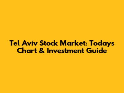 Tel Aviv Stock Market: Today's Chart & Investment Guide