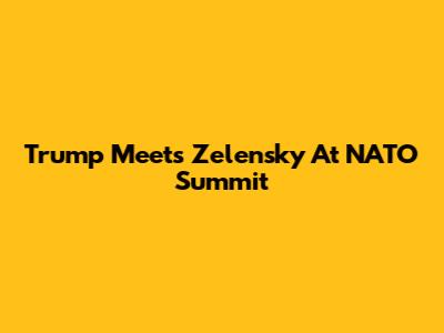 Trump Meets Zelensky At NATO Summit