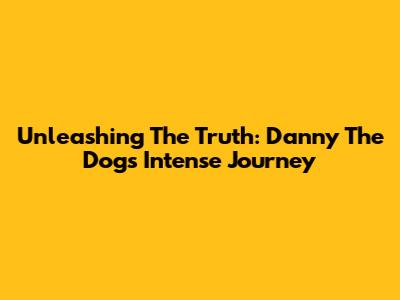 Unleashing The Truth: Danny The Dog's Intense Journey