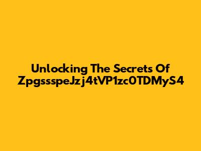 Unlocking The Secrets Of ZpgssspeJzj4tVP1zc0TDMyS4