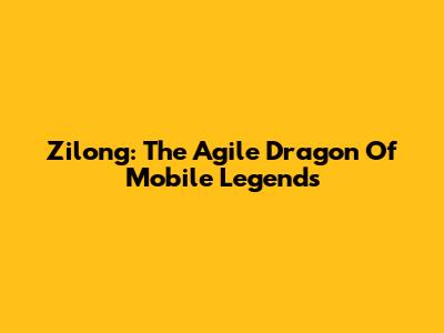 Zilong: The Agile Dragon Of Mobile Legends